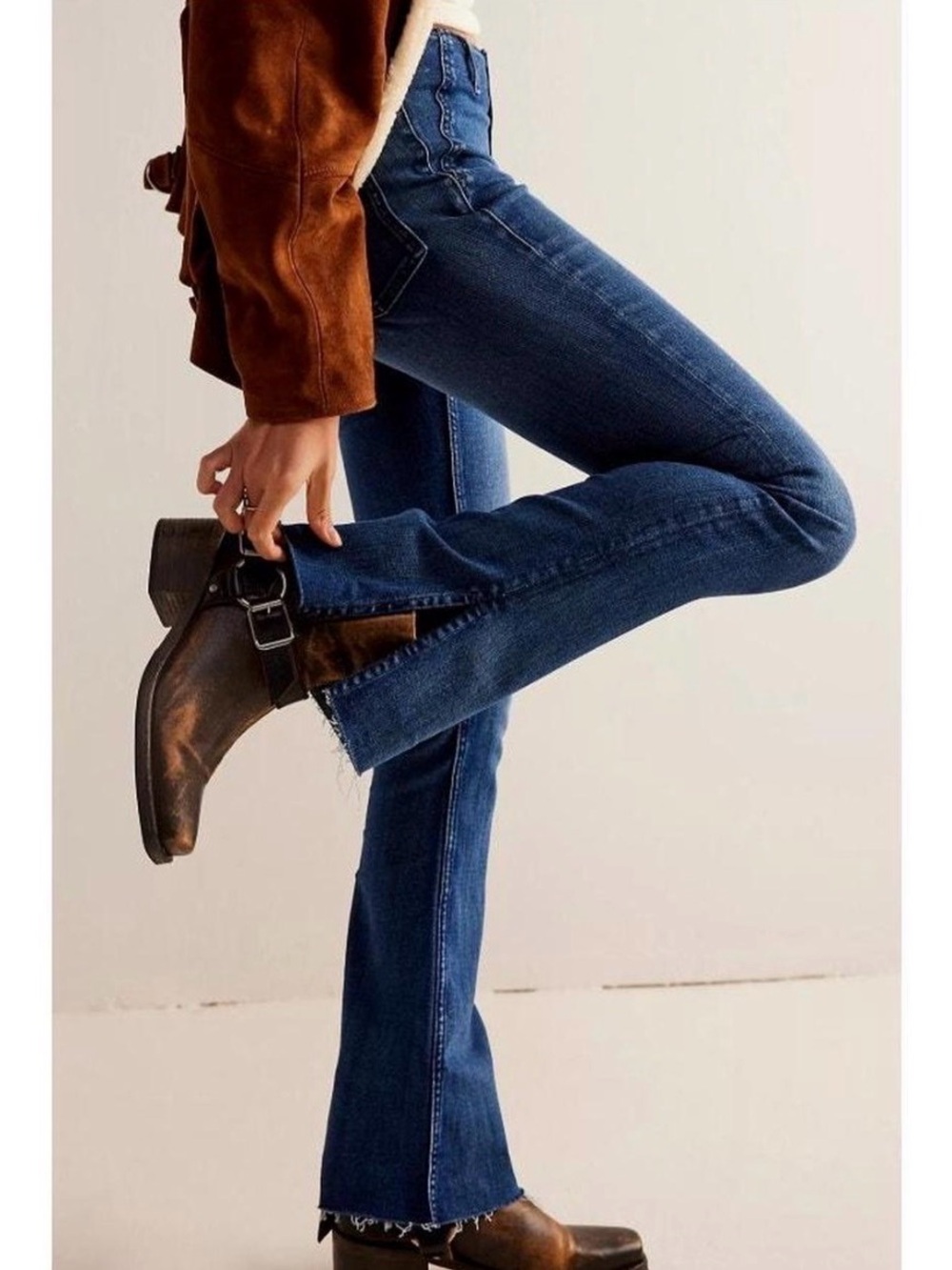 Free People • We The Free Level Up Slit Slim Flare Jeans